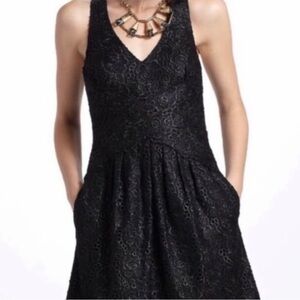 Leifsdottir Lingonberry Black Lace Dress Size 2